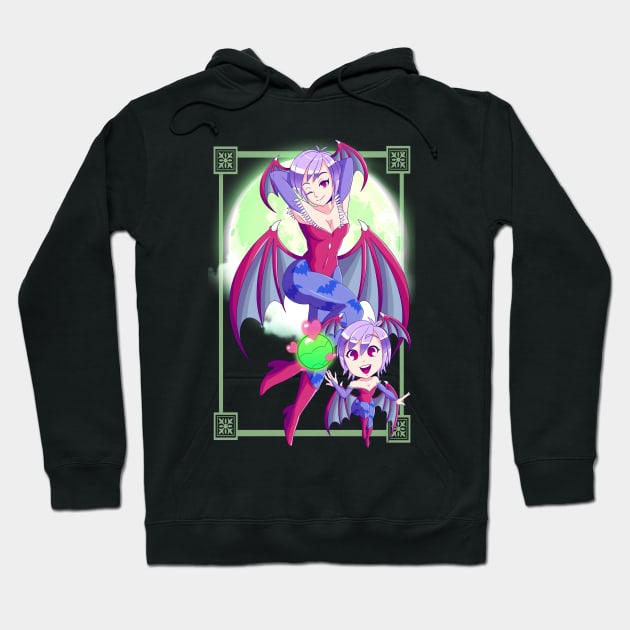 Lilith & Chibi Lilith Hoodie by SenpaiLove